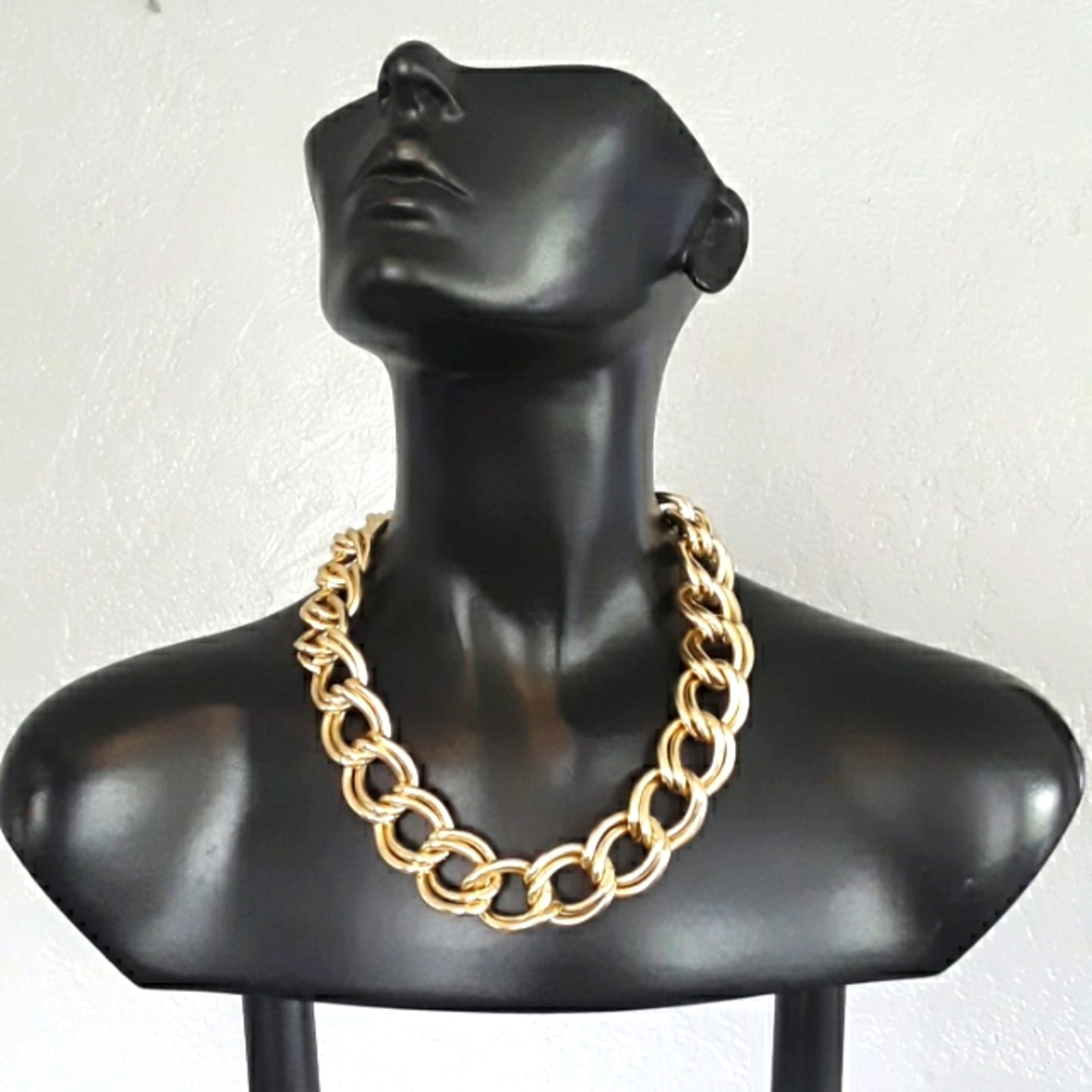 Brass chain choker